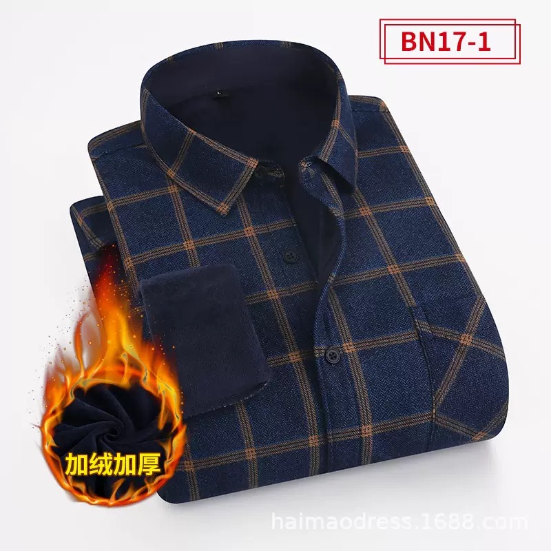 Winter New Fashion Trend With  - đánh giá và giá Flannel Shirt Lined