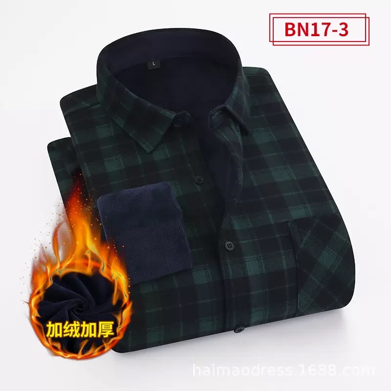 Winter New Fashion Trend With  - đánh giá và giá Flannel Shirt Lined